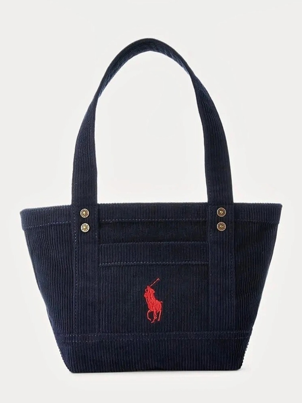 Polo Ralph Lauren Big Pony Corduroy Mini Tote Blue